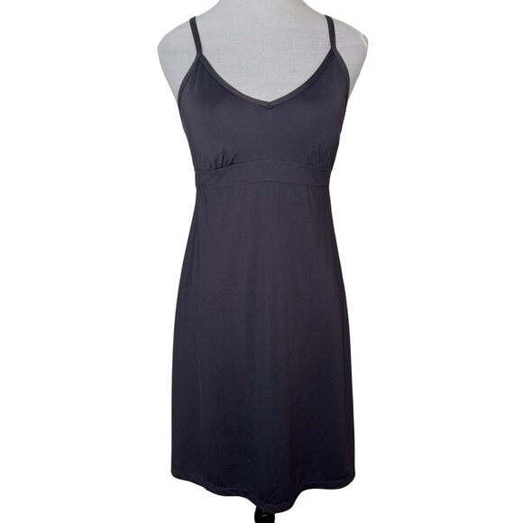 Athleta Shorebreak Gray Adjustable Racerback Athletic Dress With Built-In Bra Si - Picture 1 of 8
